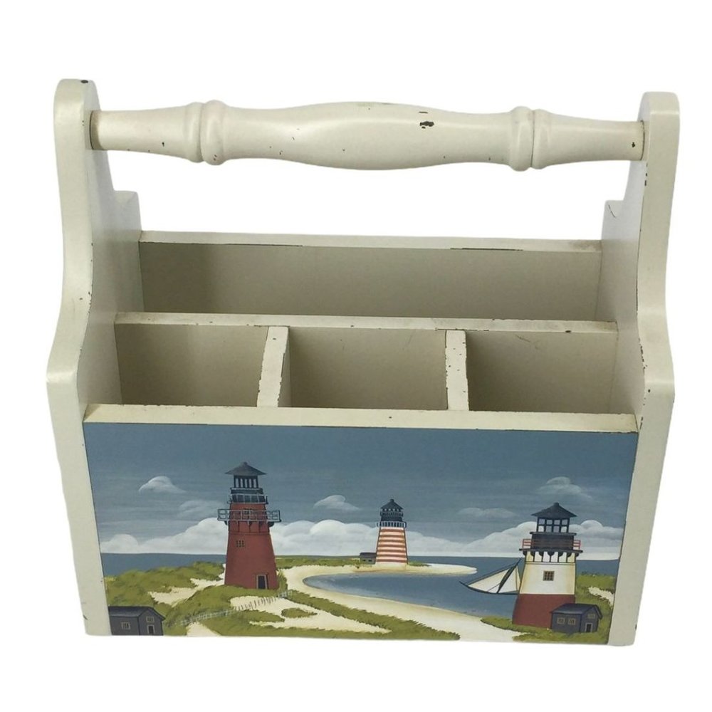 Vintage Pomerantz Wooden Caddy